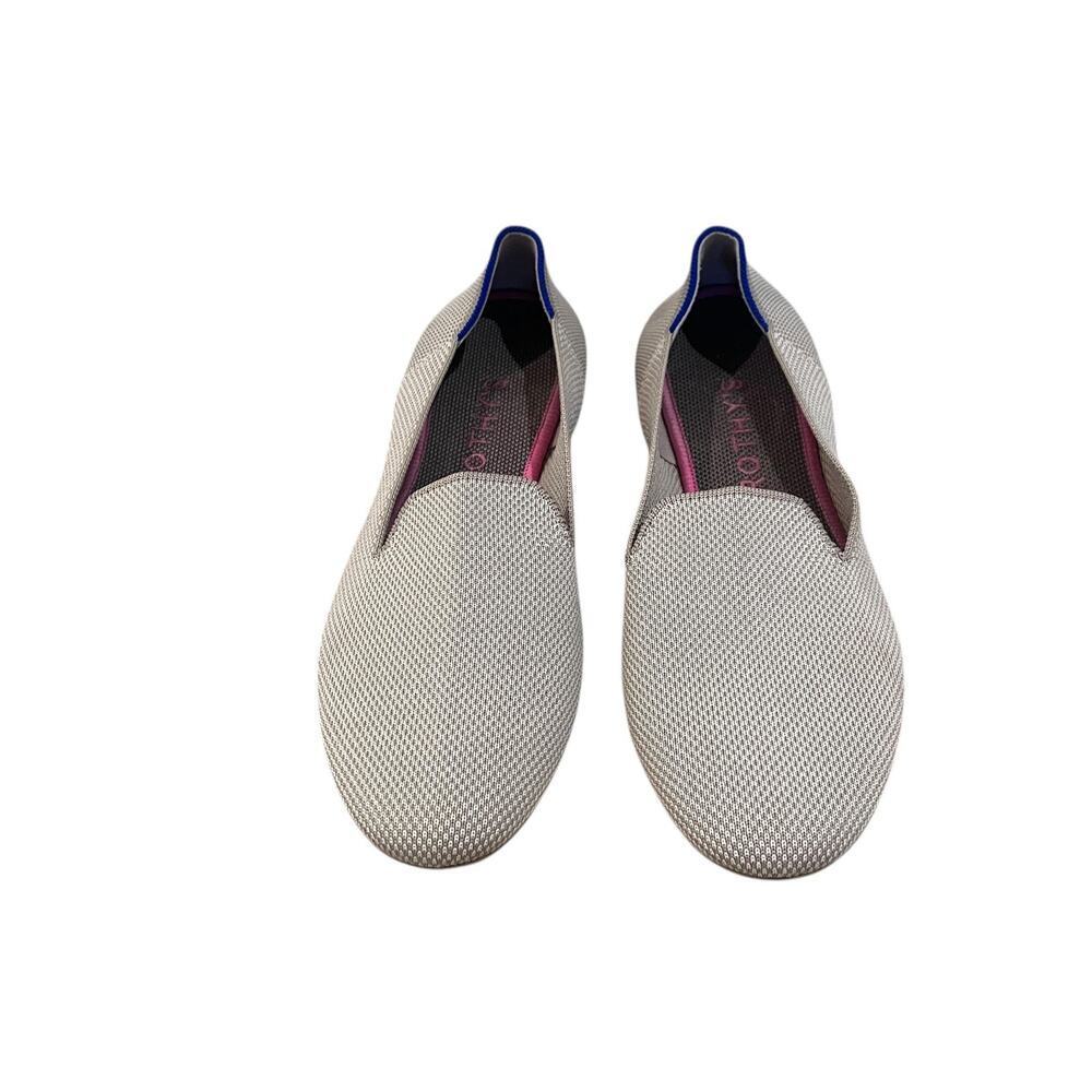 Rothy's The Loafer Shoes Womens Size 11 Beige Knit Slip On Comfort Flats